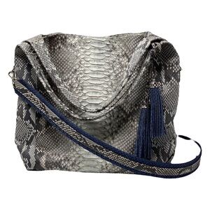 $1,195 J. Markell Genuine Python Hobo Crossbody Bag